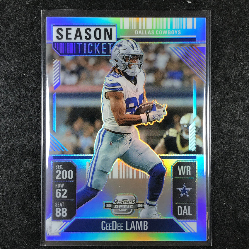 2024 Contenders Optic Football CEEDEE LAMB Season Ticket Silver #15