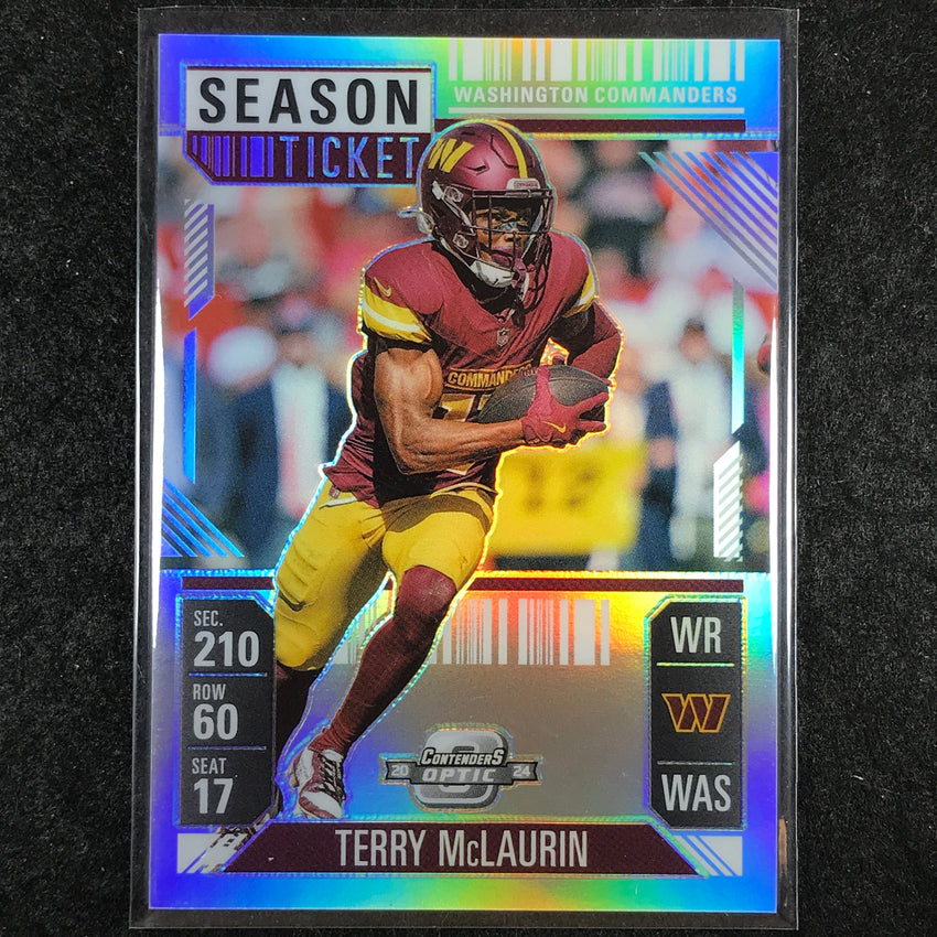 2024 Contenders Optic Football TERRY MCLAURIN Season Ticket Silver #57