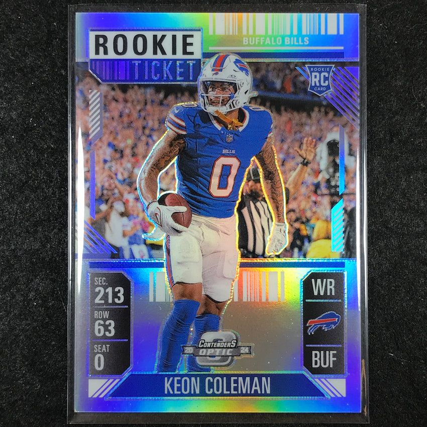 2024 Contenders Optic Football KEON COLEMAN Rookie Ticket Silver #81