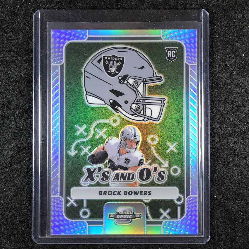 2024 Contenders Optic Football BROCK BOWERS X's and O's Rookie Silver #BBS