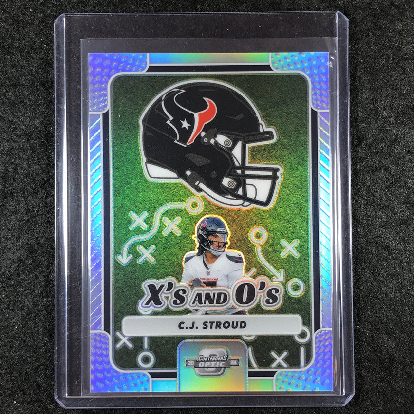 2024 Contenders Optic Football C.J. STROUD X's and O's Silver #CSD