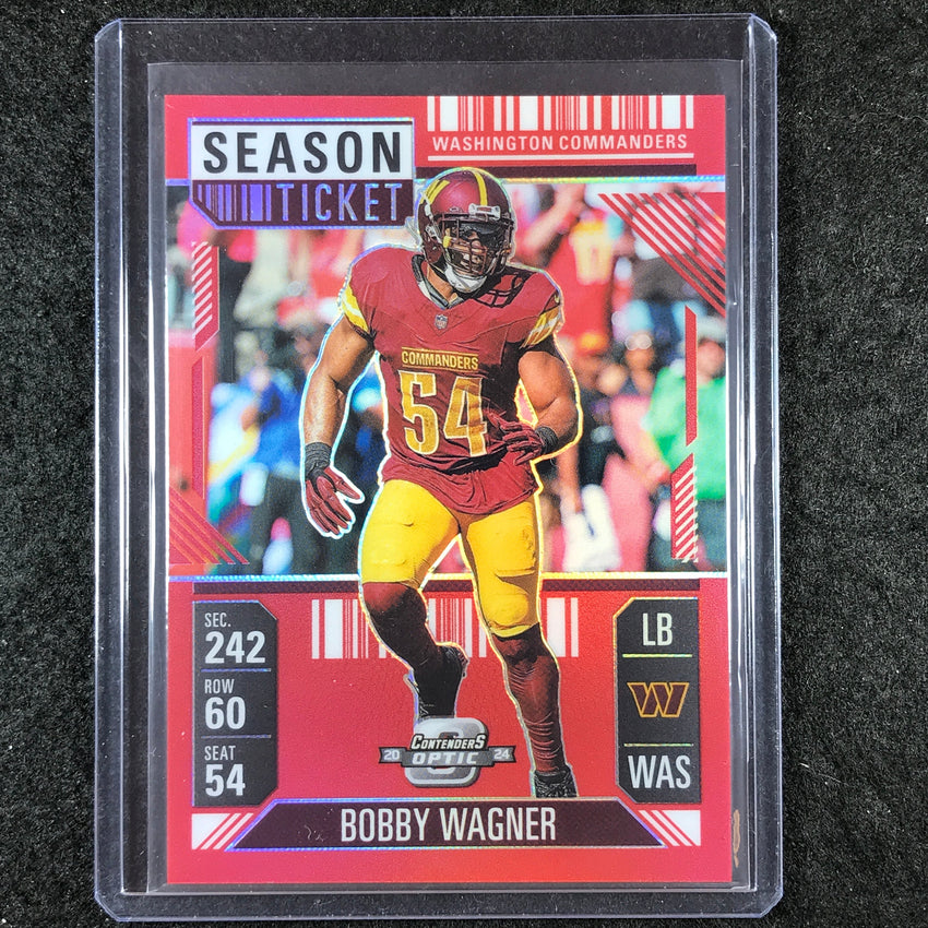 2024 Contenders Optic Football BOBBY WAGNER Season Ticket Red 56/199 #58