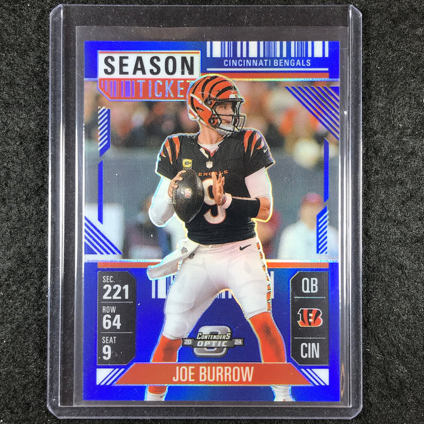 2024 Contenders Optic Football JOE BURROW Season Ticket Blue 1/99 #10
