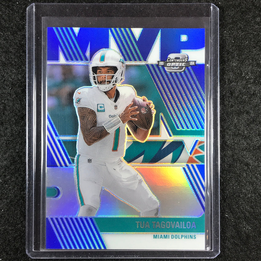 2024 Contenders Optic Football TUA TAGOVAILOA MVP Blue 16/99