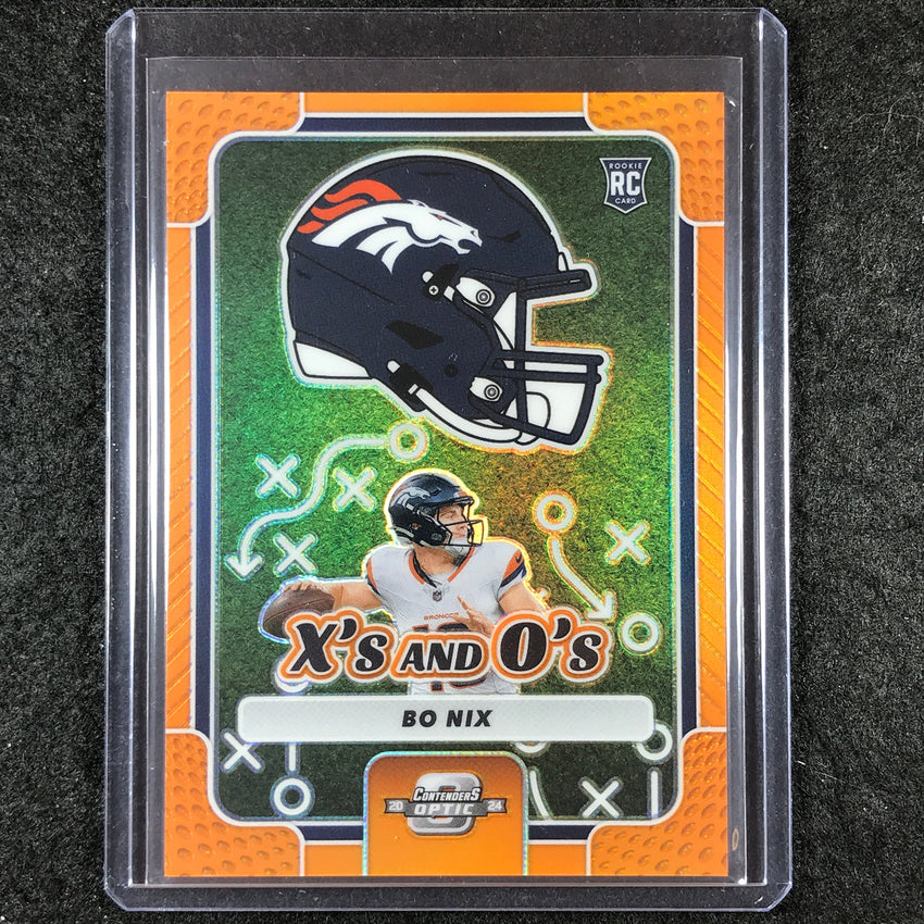 2024 Contenders Optic Football BO NIX X's and O's Rookie Orange 24/50