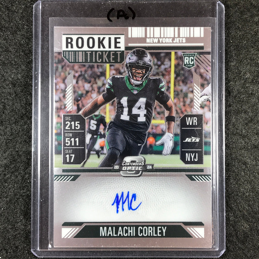 2024 Contenders Optic Football MALACHI CORLEY RPS Rookie Ticket Auto #111 (A)