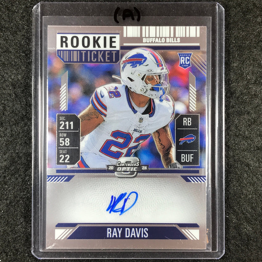 2024 Contenders Optic Football RAY DAVIS RPS Rookie Ticket Auto Base #137 (A)