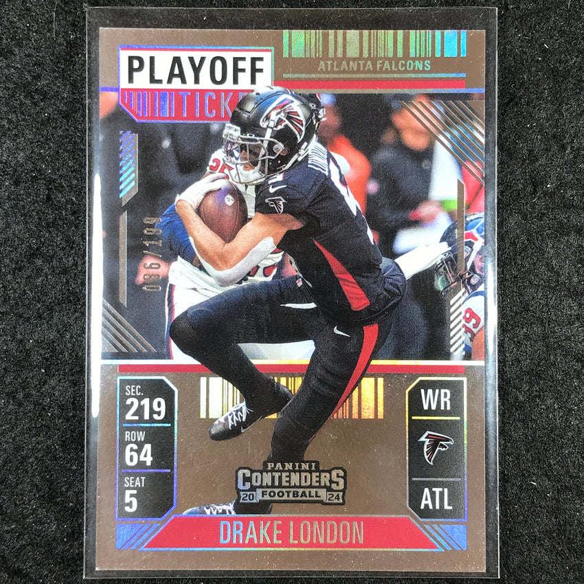 2024 Contenders Football DRAKE LONDON Playoff Ticket 86/199 #5