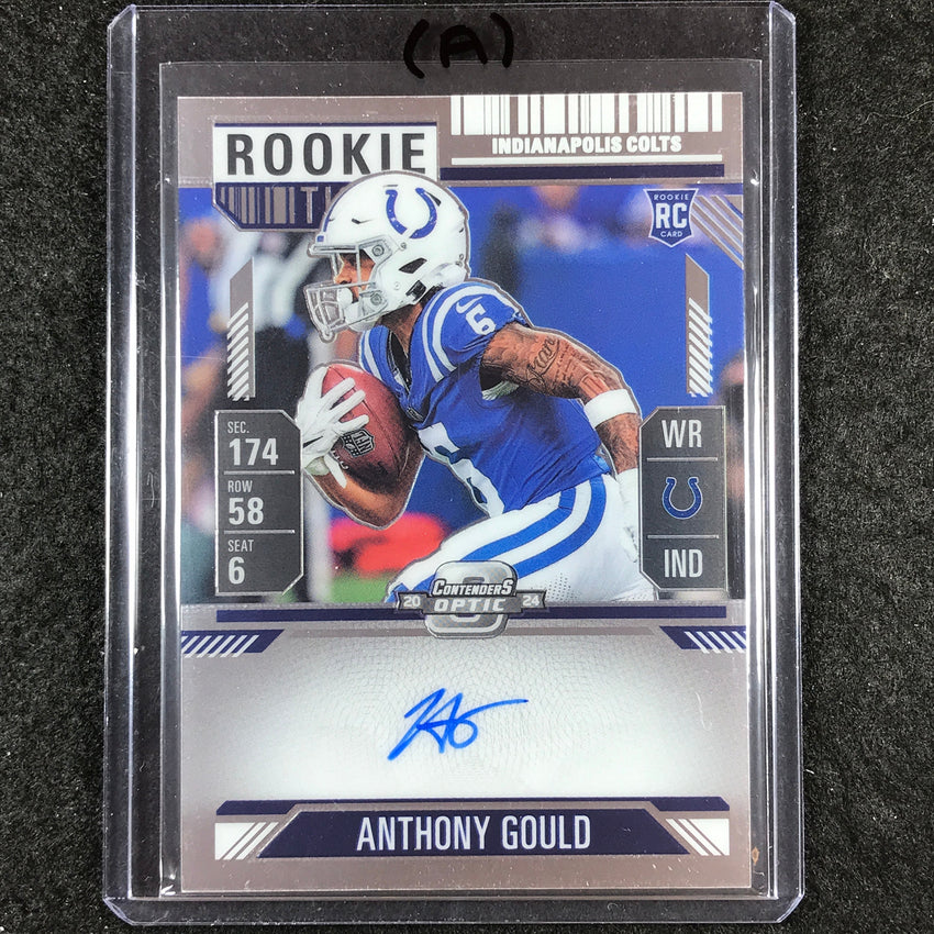 2024 Contenders Optic Football ANTHONY GOULD RPS Rookie Ticket Auto #140 (A)