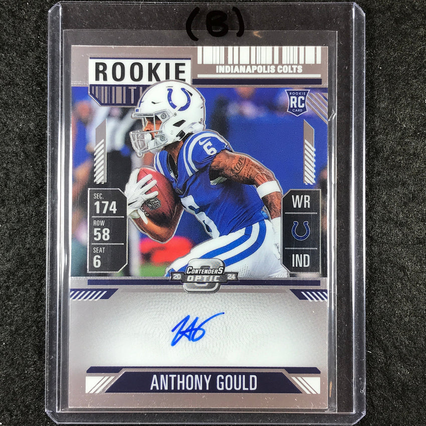 2024 Contenders Optic Football ANTHONY GOULD RPS Rookie Ticket Auto #140 (B)
