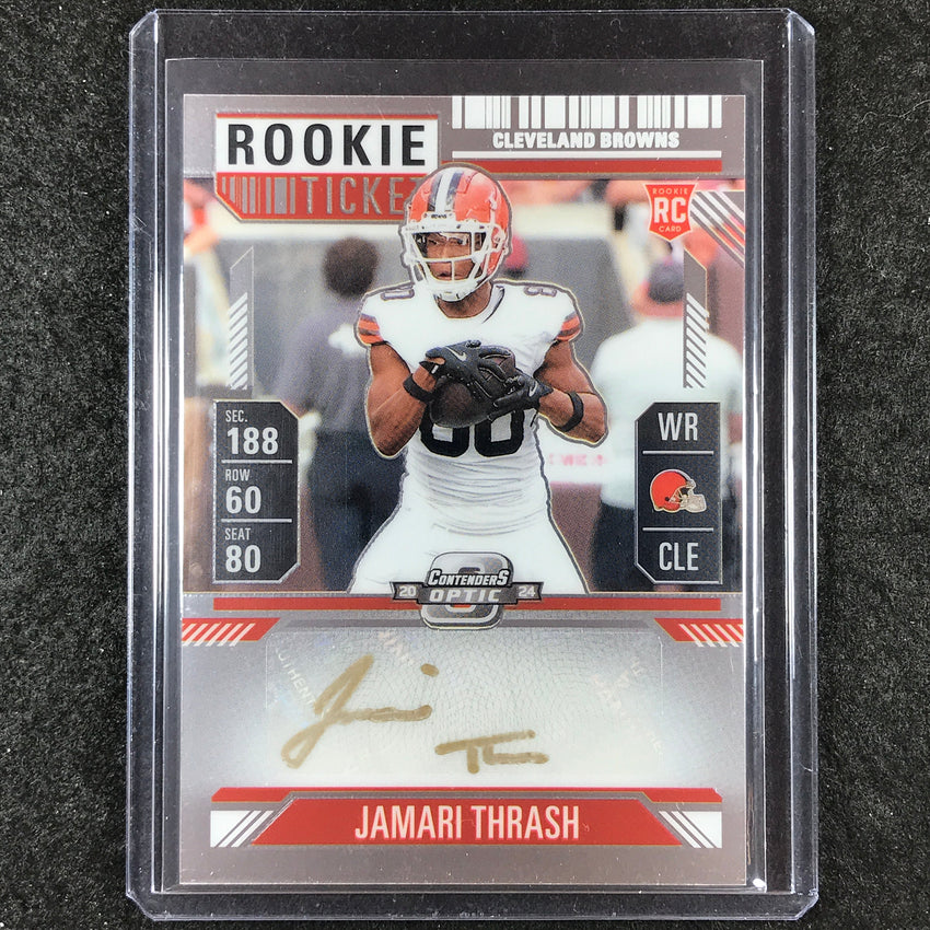 2024 Contenders Optic Football JAMARI THRASH Rookie Ticket Auto Base #149