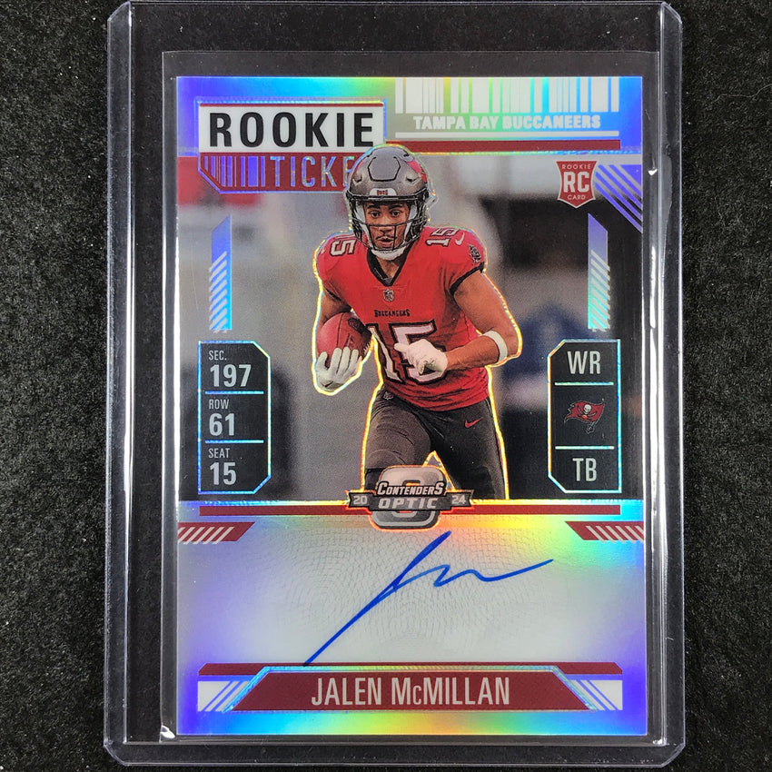 2024 Contenders Optic Football JALEN MCMILLAN RPS Rookie Ticket Auto Silver #131