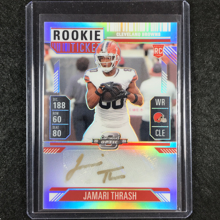 2024 Contenders Optic Football JAMARI THRASH Rookie Ticket Auto Silver #149