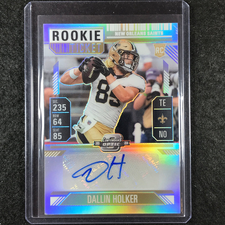 2024 Contenders Optic Football DALLIN HOLKER Rookie Ticket Auto Silver #182