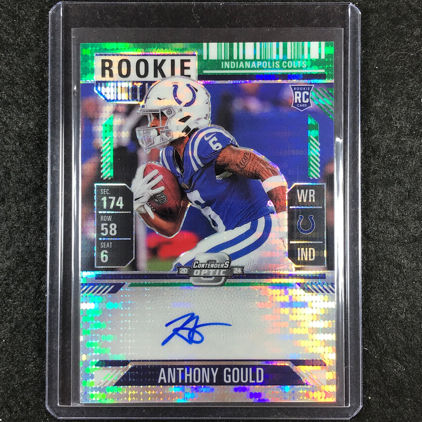2024 Contenders Optic ANTHONY GOULD RPS Rookie Ticket Auto Green Pulsar 5/30