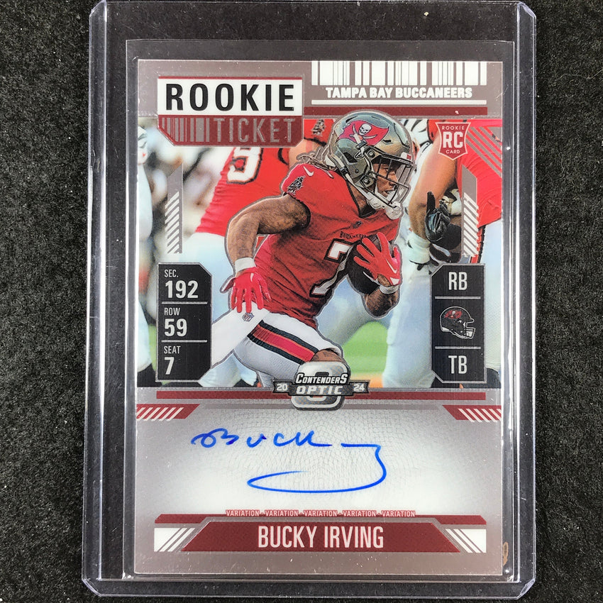 2024 Contenders Optic BUCKY IRVING RPS Rookie Ticket Auto Variation Base #122