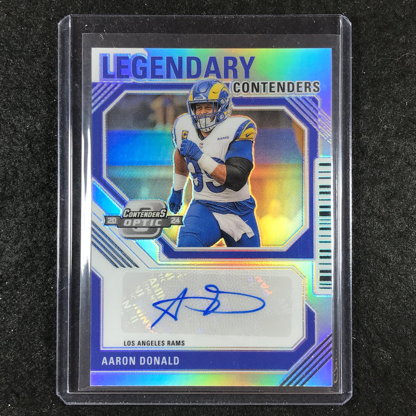 2024 Contenders Optic Football AARON DONALD Legendary Contenders Auto 21/50