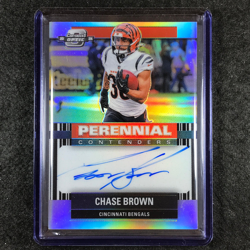 2024 Contenders Optic Football CHASE BROWN Perennial Contenders Auto 47/99