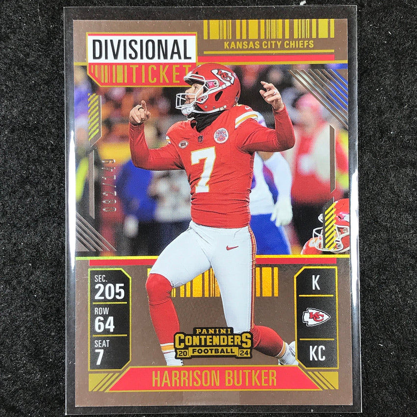 2024 Contenders Football HARRISON BUTKER Divisional Ticket 82/149 #49