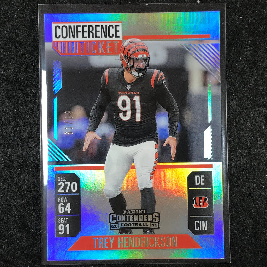 2024 Contenders Football TREY HENDRICKSON Conference Ticket 61/99 #19