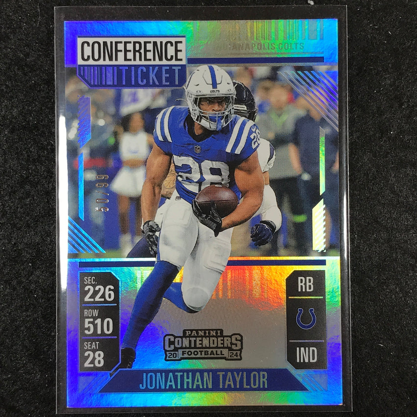 2024 Contenders Football JONATHAN TAYLOR Conference Ticket 50/99 #43