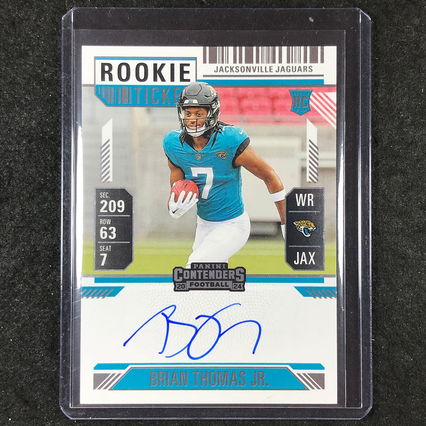 2024 Contenders Football BRIAN THOMAS JR. RPS Rookie Ticket Auto Base #103
