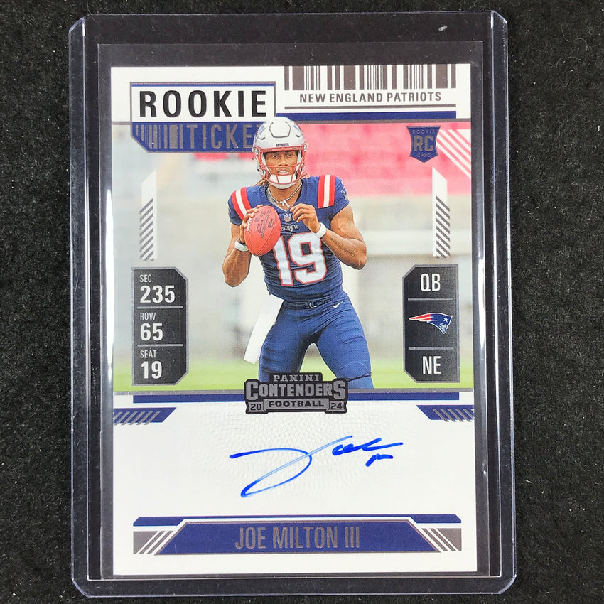 2024 Contenders Football JOE MILTON III RPS Rookie Ticket Auto Base #106