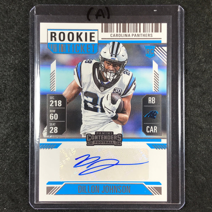 2024 Contenders Football DILLON JOHNSON Rookie Ticket Auto Base #151 (A)