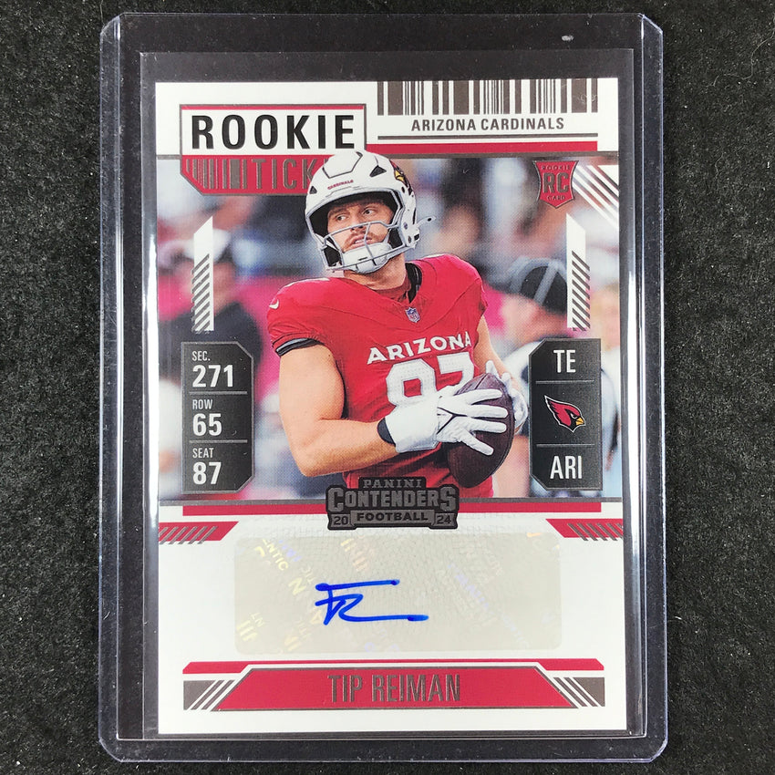 2024 Contenders Football TIP REIMAN Rookie Ticket Auto Base #171