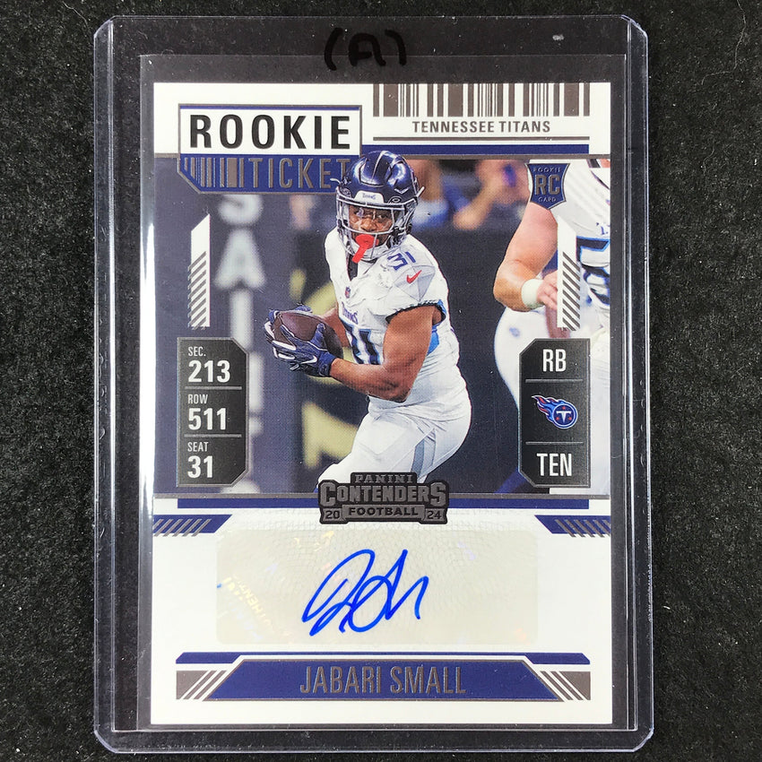 2024 Contenders Football JABARI SMALL Rookie Ticket Auto Base #201 (A)