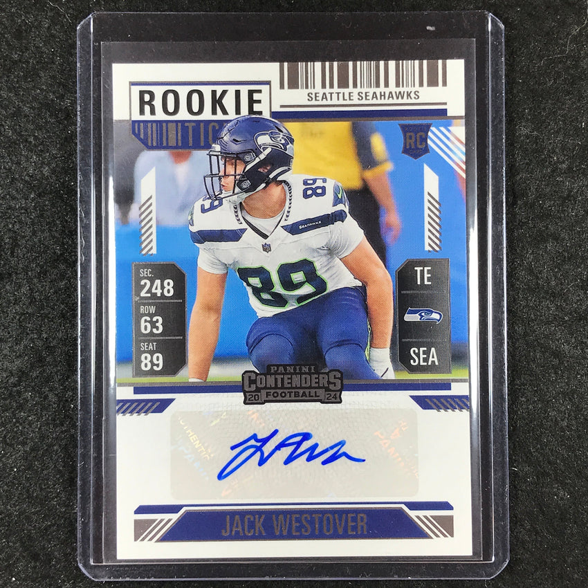 2024 Contenders Football JACK WESTOVER Rookie Ticket Auto Base #203