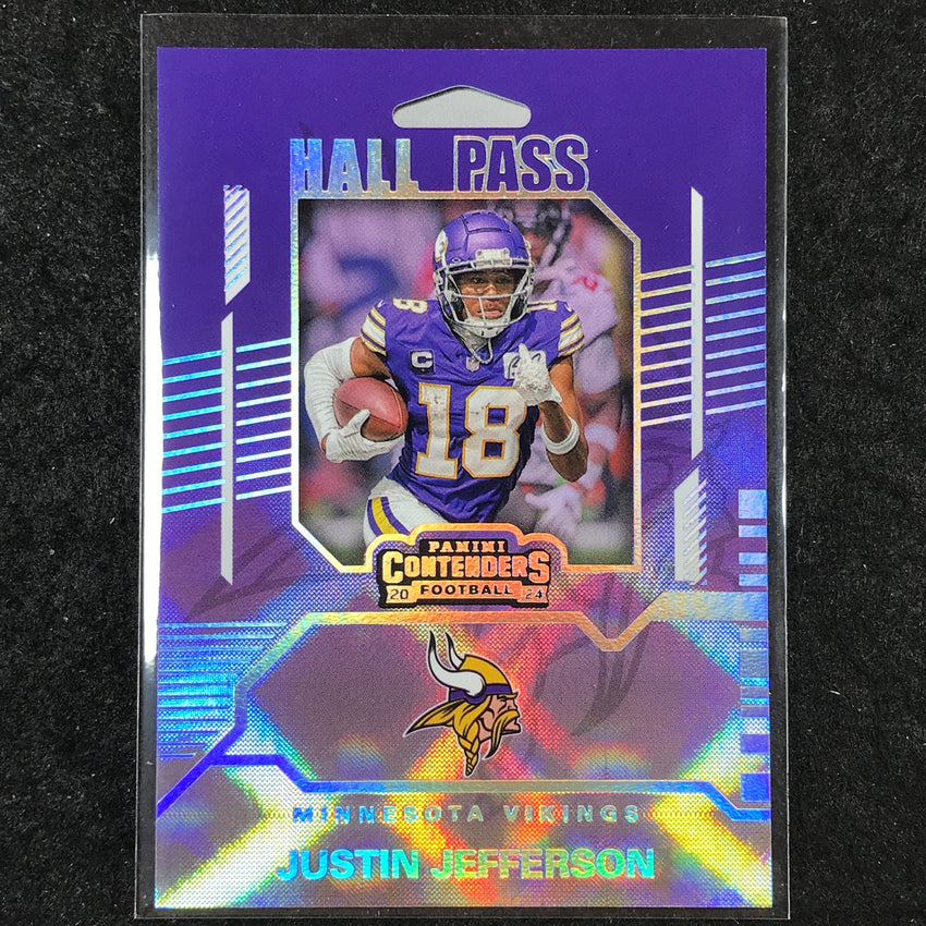 2024 Contenders Football JUSTIN JEFFERSON Hall Pass Silver #12