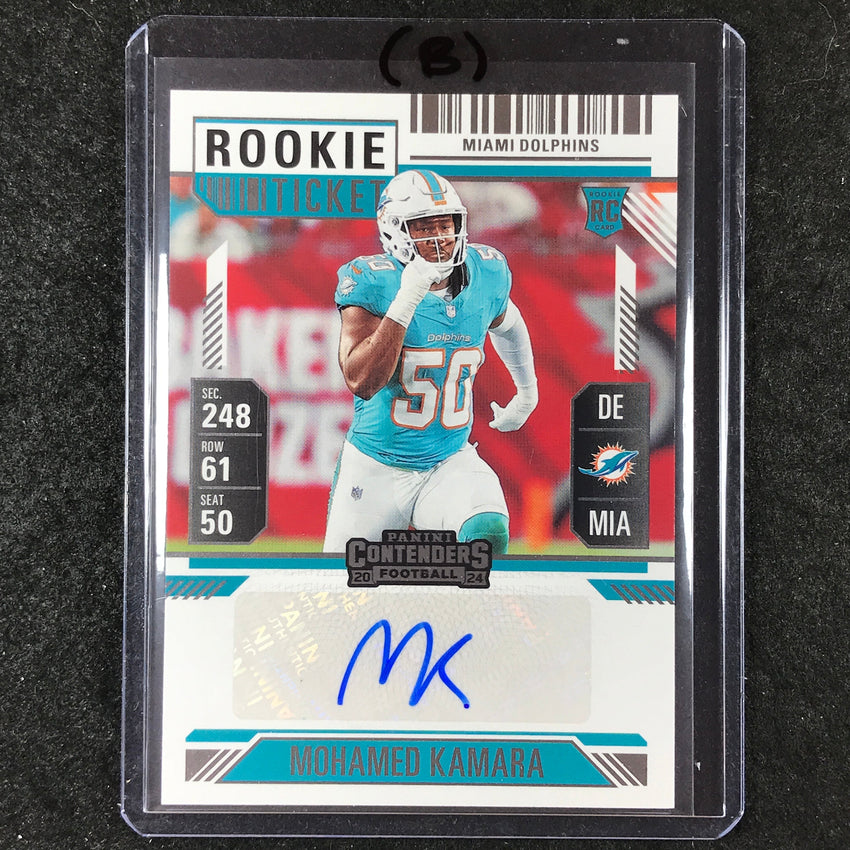 2024 Contenders Football MOHAMED KAMARA Rookie Ticket Auto Base #206 (B)