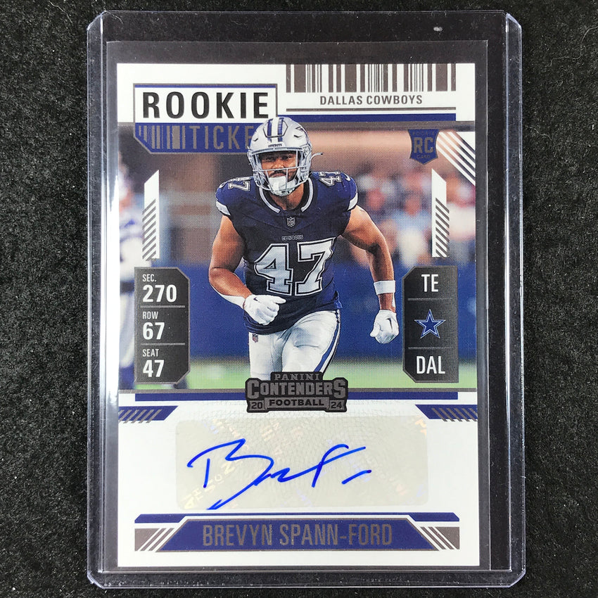 2024 Contenders Football BREVYN SPANN-FORD Rookie Ticket Auto Base #207