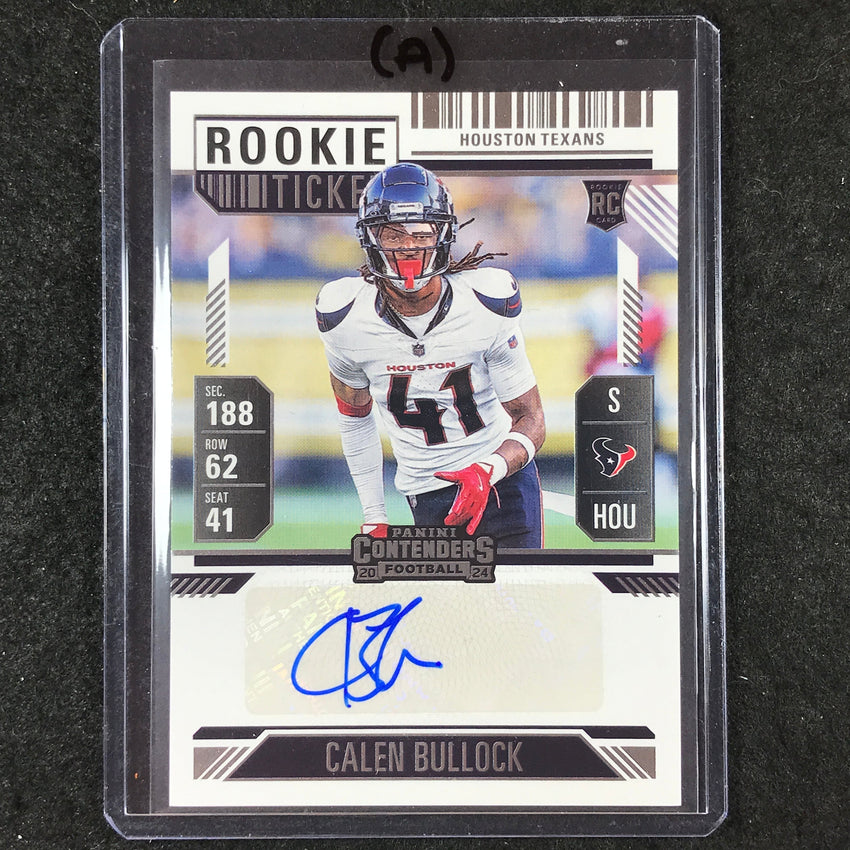 2024 Contenders Football CALEN BULLOCK Rookie Ticket Auto Base #212 (A)