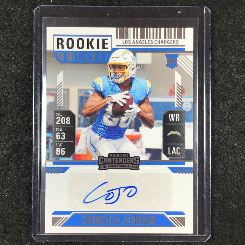 2024 Contenders Football CORNELIUS JOHNSON Rookie Ticket Auto Base #226