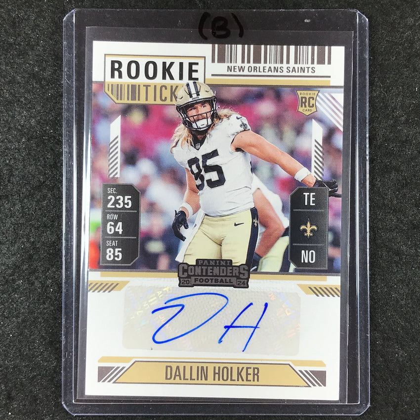 2024 Contenders Football DALLIN HOLKER Rookie Ticket Auto Base #227 (B)