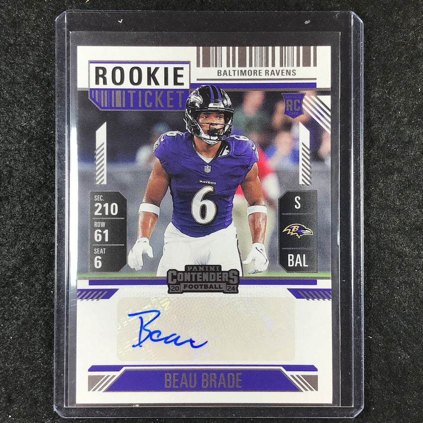 2024 Contenders Football BEAU BRADE Rookie Ticket Auto Base #233