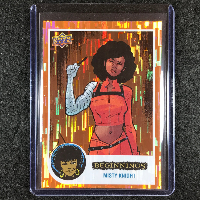 2024 Marvel Beginnings Vol. 2 Series 2 MISTY KNIGHT Base Orange Bridge /199 #18