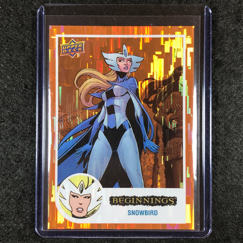 2024 Marvel Beginnings Vol. 2 Series 2 SNOWBIRD Base Orange Bridge /199 #49