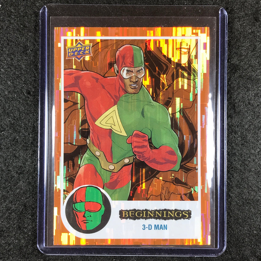 2024 Marvel Beginnings Vol. 2 Series 2 3-D MAN Base Orange Bridge /199 #77