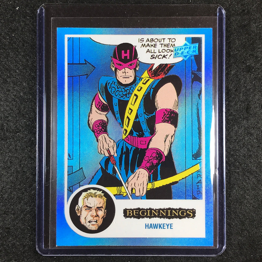 2024 Marvel Beginnings Vol. 2 Series 2 HAWKEYE Flipped FX Blue 35/125 #104