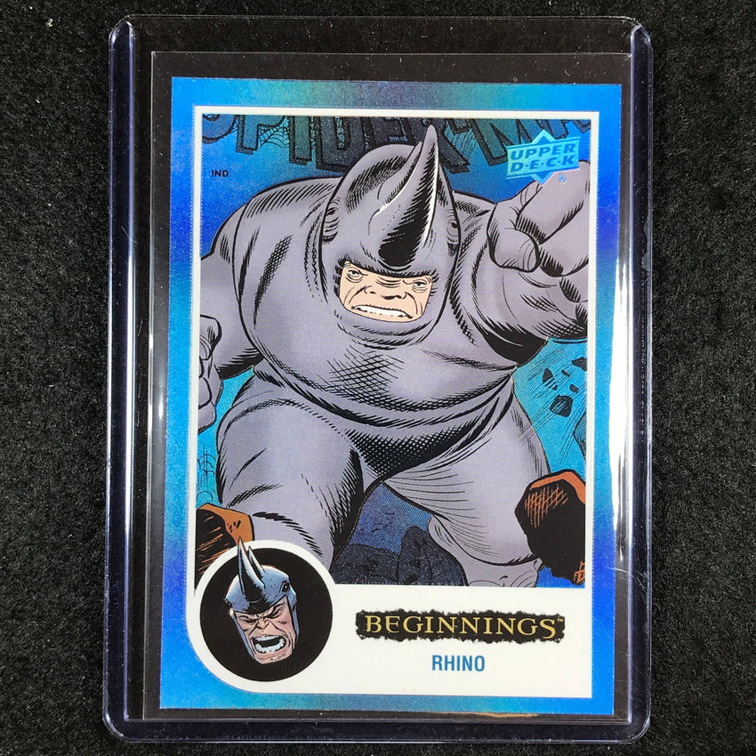 2024 Marvel Beginnings Vol. 2 Series 2 RHINO Flipped FX Blue 4/125 #130