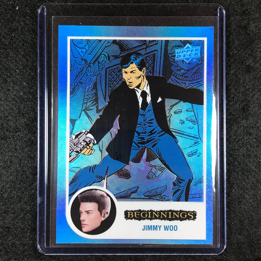 2024 Marvel Beginnings Vol. 2 Series 2 JIMMY WOO Flipped FX Blue 36/125 #156