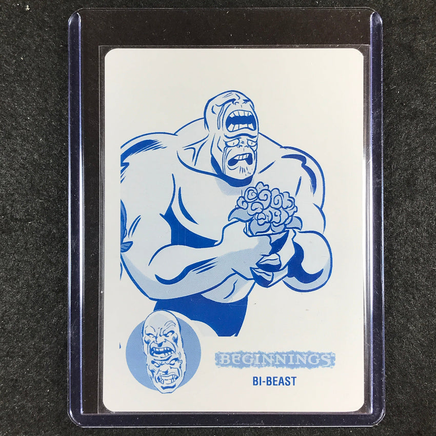 2024 Marvel Beginnings Vol. 2 Series 2 BI-BEAST Base Printing Plate Cyan 1/1 #75