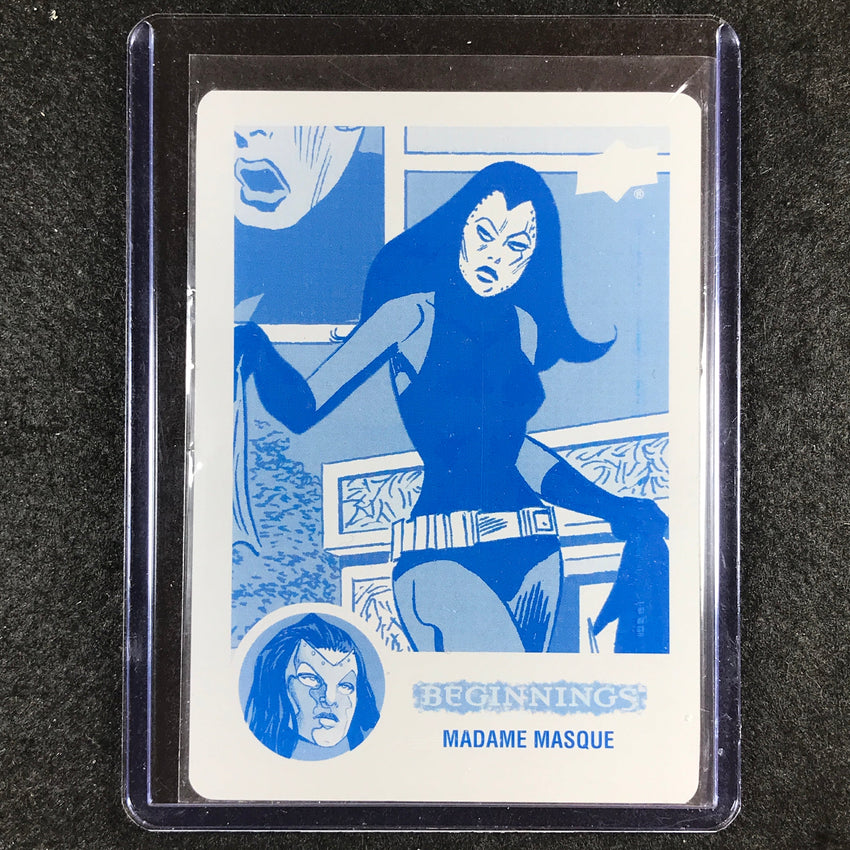 2024 Marvel Beginnings Vol. 2 Series 2 MADAME MASQUE FX Printing Plate Cyan 1/1
