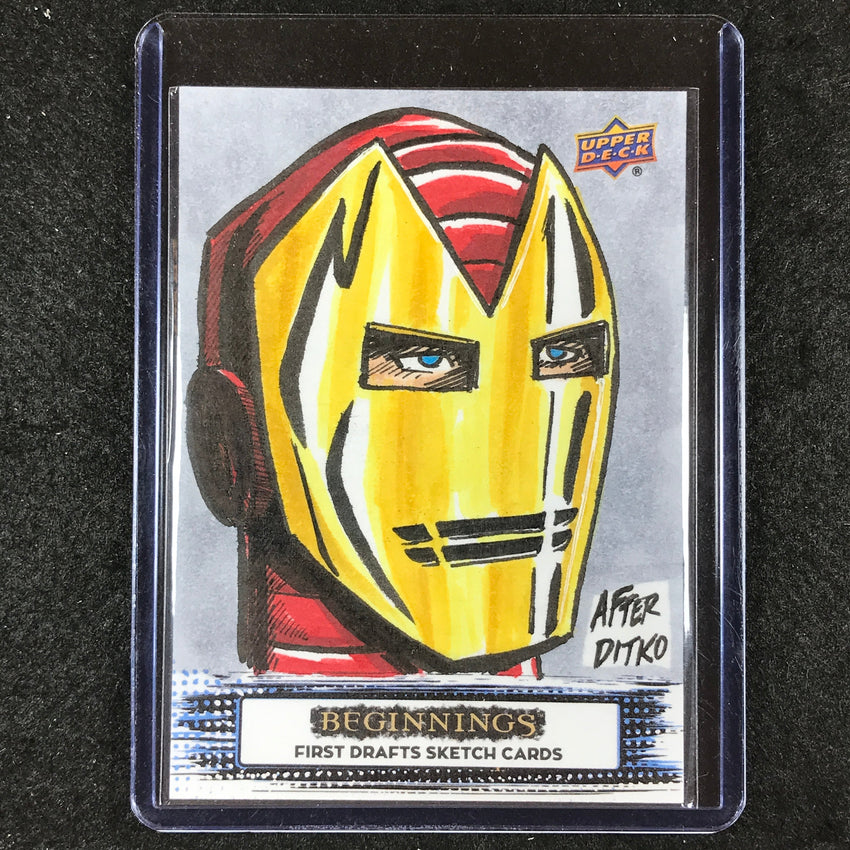 2024 Marvel Beginnings Vol. 2 Series 2 IRON MAN Artist Sketch 1/1 MARLO AGUNOS