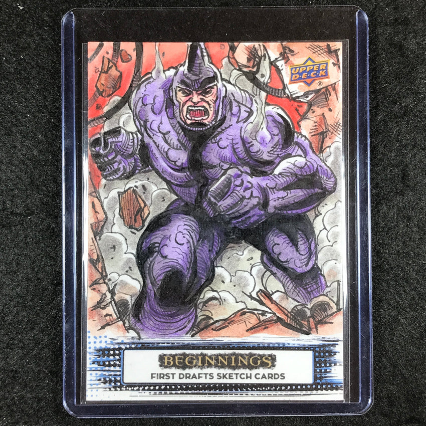2024 Marvel Beginnings Vol. 2 Series 2 RHINO Artist Sketch 1/1 EDDE WAGNER