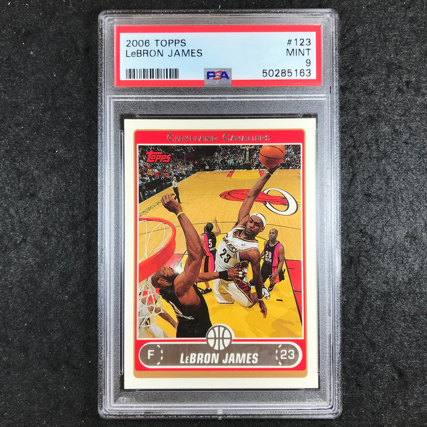 2006 Topps LEBRON JAMES #123 PSA 9 (163)