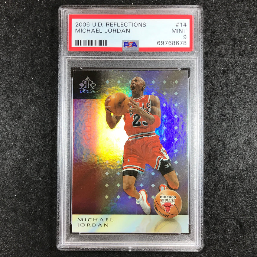 2006 U.D. Reflections MICHAEL JORDAN #14 PSA 9 (678)
